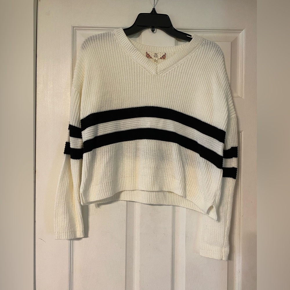 Pink rose sweater